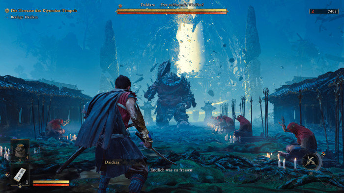 Dieses hungrige Monster greift gleich an. (Bild: Capcom / Screenshot: Golem)
